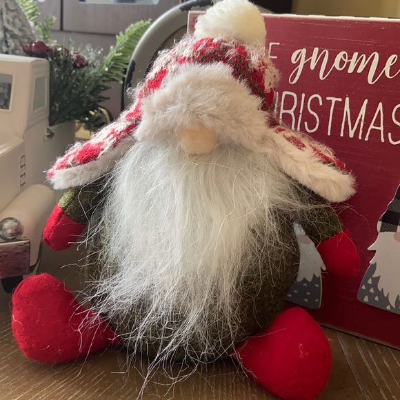 Modern Farmhouse Christmas Winter Holiday Faire Isle Sweater Chubby Gnome - Picture 9 of 9